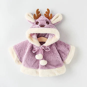 Christmas Elk Plush Jacket